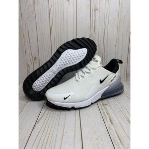Nike Air Max 270 G Golf Shoes Mens Size 11.5 White Black CK6483 102 Rare